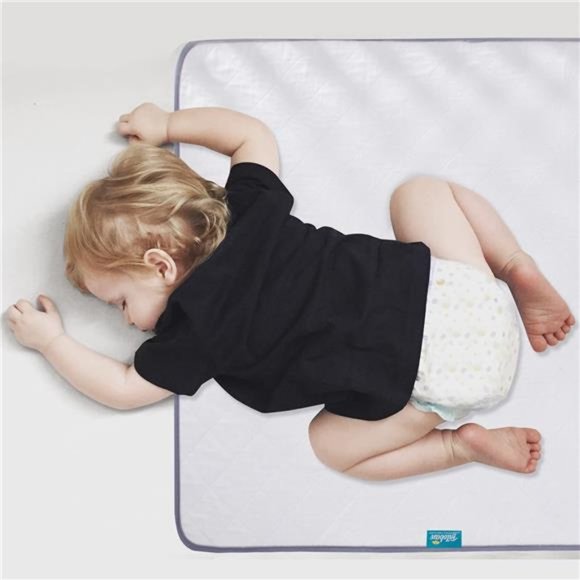 Waterproof Crib Mattress Protector 27" x 38", Non-Slip & Durable Wateproof Crib - Picture 1 of 6